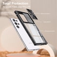 thumbnail image 6 of Compatible with Samsung Galaxy S23 Ultra Case Shockproof, Samsung S23 Ultra Phone Case Silicone with Slide Camera Lens Protector Cover Transparent Protective Cases for Women Girls (Black), 6 of 12
