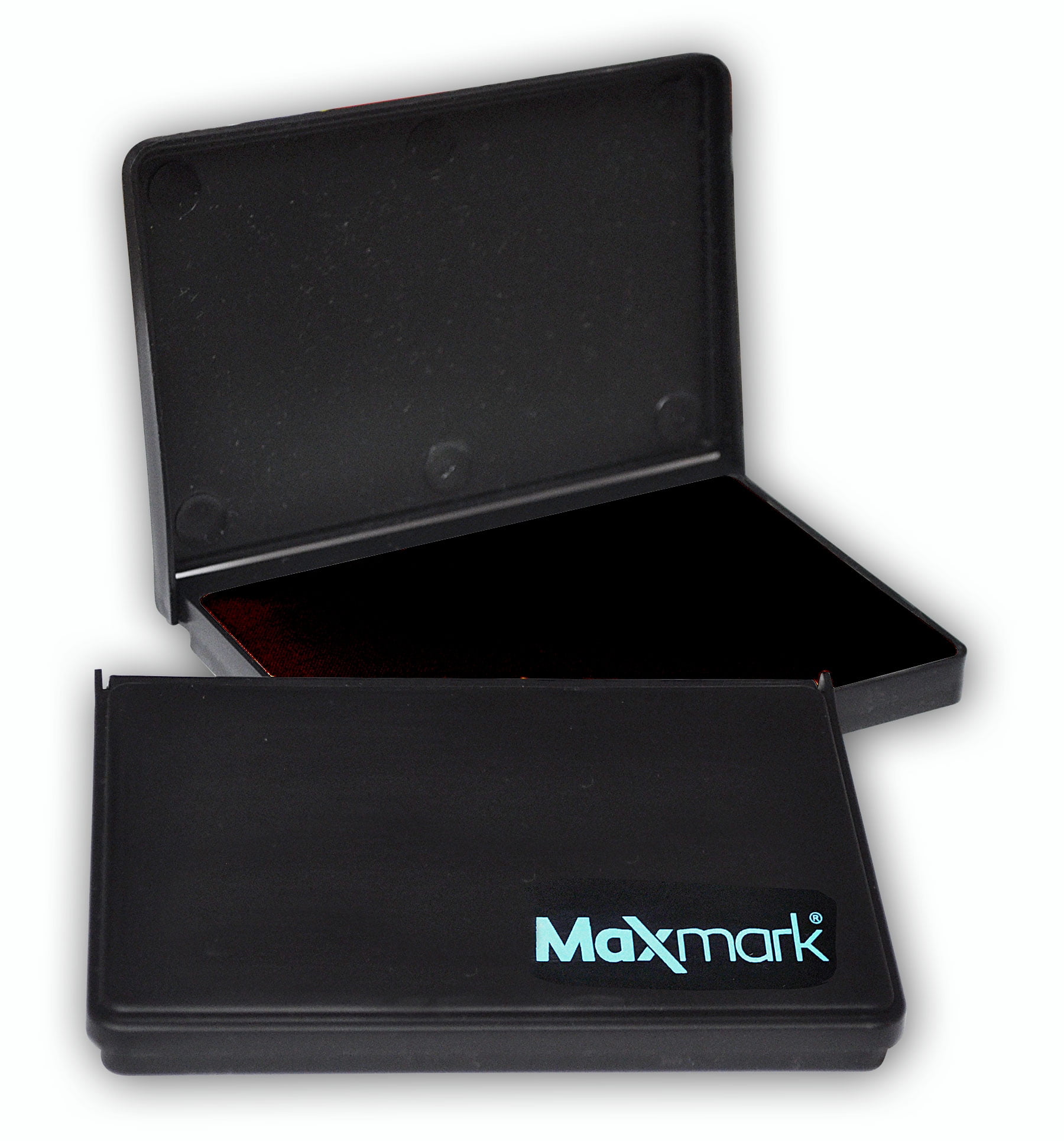 MaxMark Large Black Stamp Pad 23/4 by 41/4 Premium Felt Pad