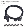 thumbnail image 2 of Uxcell ARGB Splitter Cable with 3P Connector for 5050 3528 LED 1 to 1 Female 50cm 3 Set, 2 of 5