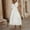 White, variant on Gspmoly Womens Summer Dresses, Women'S Fashionable Elegant Slim Solid Color Sexy Chiffon Comfortable Pleated Dress Women'S Formal Dresses Clearance Sale