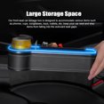 thumbnail image 4 of Car Seat Trough Filler Organizer with USB LED Lights, Cup Holder Car Storage Box with 2 Fast-Charging Port Interior Accessory, 4 of 7