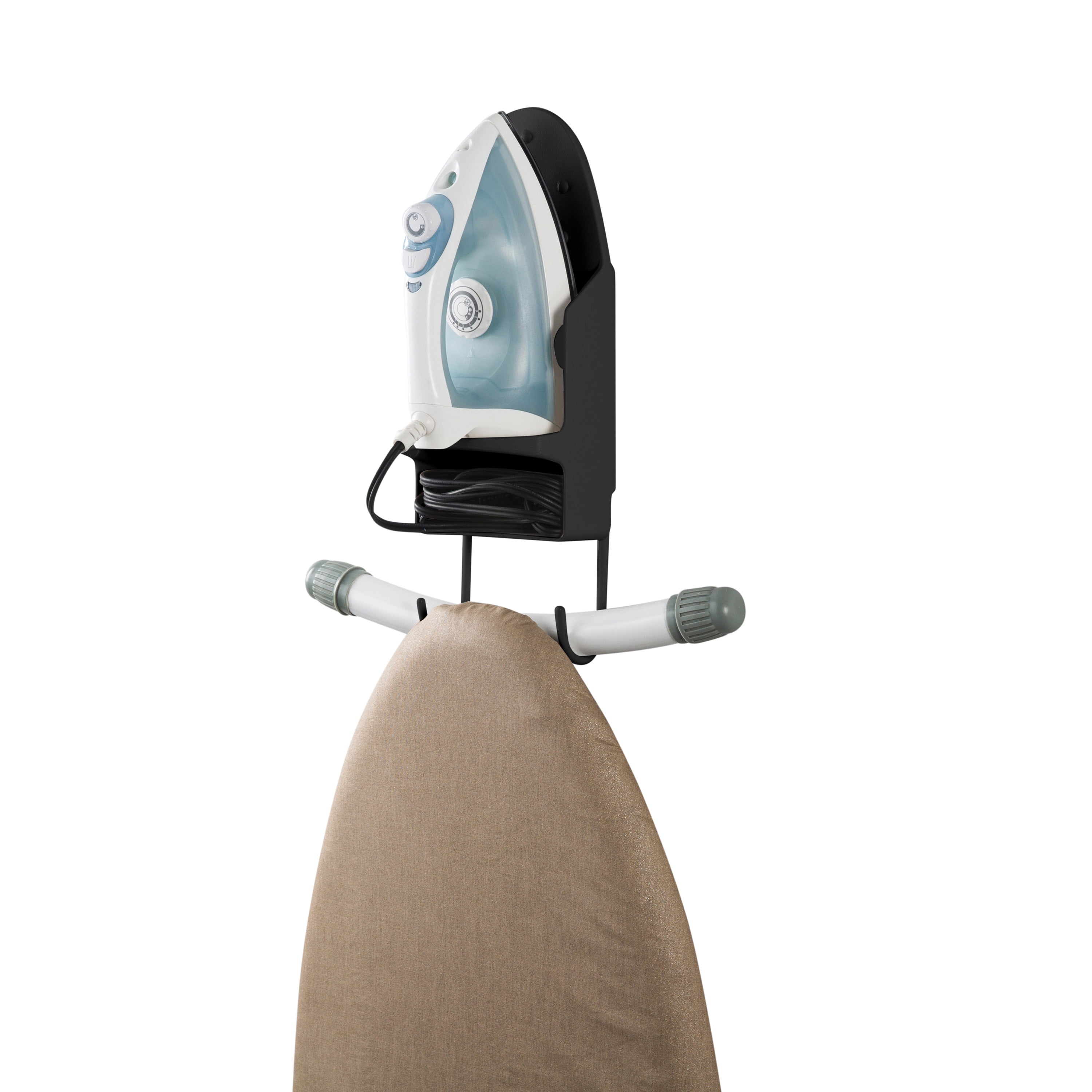 Laundry 360 Wall Mount Ironing Organizer in Black