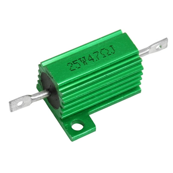 Unique Bargains 25W Power 4.7 Ohm 5% Chassis Mount Green Aluminium Clad Resistor