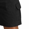 thumbnail image 6 of Eryao Big and Tall Gym Training Sets for Men Summer 2 Piece Beach Linen Outfits Button Down Short Sleeve Lapel Shirts Matching Drawstring Waist Shorts with Pockets,Black,M, 6 of 6