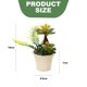 thumbnail image 2 of 2 uds simulación suculenta combinación bonsái moda creativa decoración del hogar plantas verdes artificiales, 2 of 5