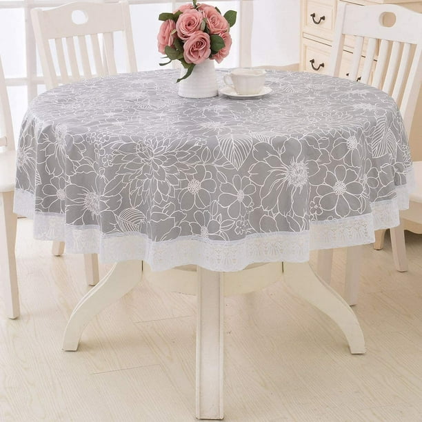 Round Vinyl Tablecloths