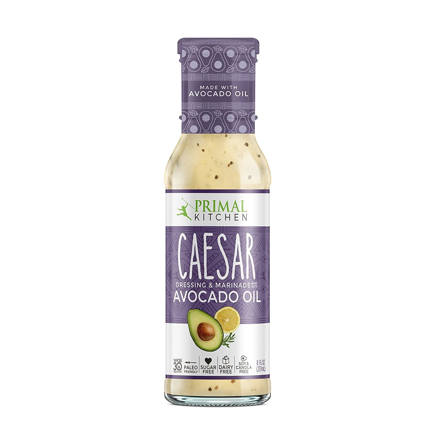 3 Packs Primal Kitchen Avocado Oil Based Dressing And Marinade Caesar 8 Oz Whole30 And Paleo Approved Walmart Com