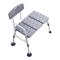 Tub Transfer Bench for Bathtub, Adjustable Shower Seat for Elderly, 400lbs Capacity, Non-Slip Bath Bench with Armrest & Reversible Back, Lightweight Shower Chair