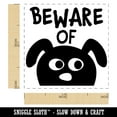 thumbnail image 2 of Beware of Dog Funny Doodle Self-Inking Rubber Stamp Ink Stamper - Fuchsia Ink - Small 1 Inch, 2 of 7