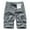 Gray-A, variant on CaComMARK PI Men's Shorts Pure Color Outdoors Pocket Beach Work Trouser Cargo Pants Black XL