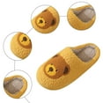 thumbnail image 3 of Rokment Cute Bear Slippers for Women Christmas Fuzzy Memory Foam Animal House Shoes Cozy Warm Winter Fleece Indoor Bedroom Home Slip on Yellow Size 5.5, 3 of 6
