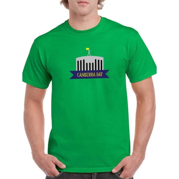 Canberra Day Vector Art Monument T-Shirt Men -Image by Shutterstock, Male Medium