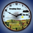 thumbnail image 2 of 1807873 Shooting Clays clock - Made in USA, 2 of 3