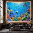 thumbnail image 6 of Densely Populated Underwater With Coral Reef Fills, Mystical Fantasy for Space Lovers, Galaxy Room Decor, Graduation Gift, Tapestry Wall Hanging for Bedroom and Dorm, 6 of 7