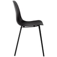 thumbnail image 3 of Modern Dining Chair Dining Room Kitchen Side Chair Soft Leisure Chair with Metal Legs, Black, Set of 4, 3 of 9