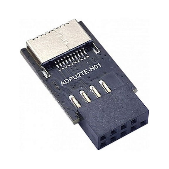 FVH Adapter USB 3.1 Front Panel Socket Key-A Type-E to USB 2.0 9Pin 10Pin Mainboard Header Male Extension Adapter