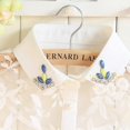thumbnail image 4 of LoudSung Fake Collar Detachable Half Shirt Blouse False Doll Collar Hollow Out Lace Cool Flower Design for Women Girls, 4 of 7