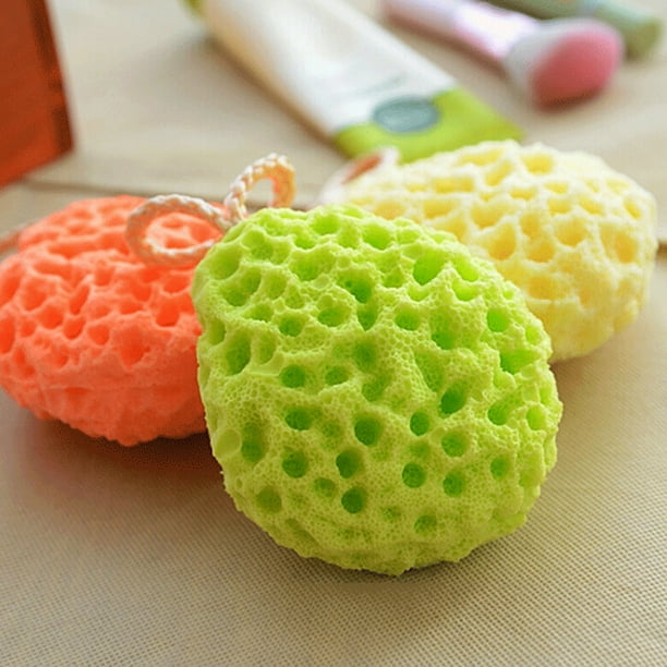 Yache Honeycomb Baby Bath Sponge Shower Ball Exfoliating Soothing Body