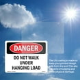 thumbnail image 5 of Do Not Walk Under Hanging Load OSHA Danger Vinyl Decal Label 18 Inch x 12 Inch - 10 Pack, 5 of 6