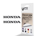 thumbnail image 2 of IPG Compatible with Honda Logo Letter 6" Vinyl Decal Sticker (2 Units) Carbon Fiber Cover Wrap Skin Do it Yourself Stickers Set Personalize Your Vehicle (Black Carbon Fiber), 2 of 6