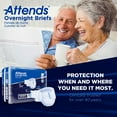 thumbnail image 3 of Attends Overnight Briefs, Overnight Absorbency, Medium, Case of 72, 3 of 9