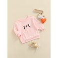 thumbnail image 3 of xiaxaixu Bambin Lettre Motif Manches Longues Col Rond Décontracté Sweat-Shirts, 3 of 8