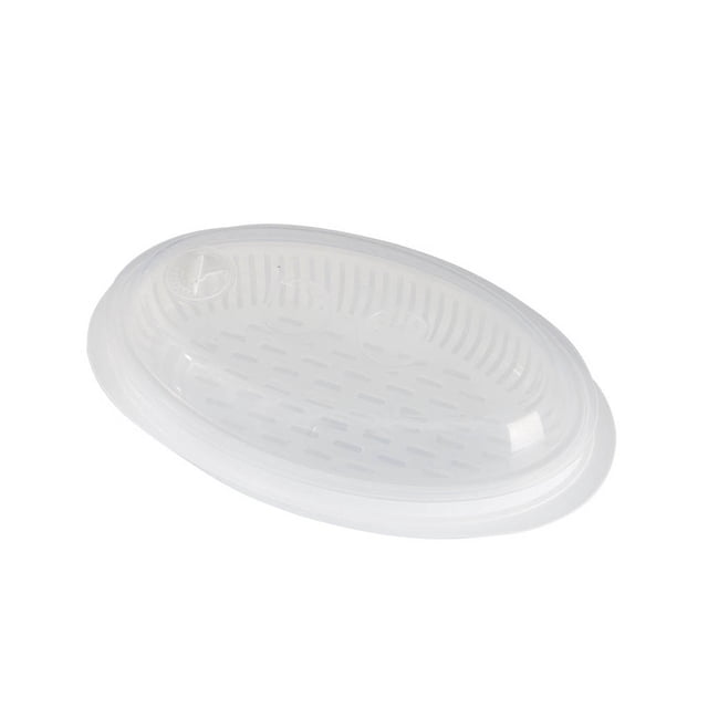 Yuarrent Cuenco de pescado, utensilio de cocina, placa de vapor de tamaño compacto, bandeja para cocinar al vapor, comodidad de seguridad Cocina y Comedor