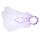 thumbnail image 1 of Wreaths Flower Lace Head Veil Elegant Floral Hair Styling Accessories for Artistic Photo Shooting, 1 of 5