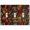 thumbnail image 1 of Metal Light Switch Plate Cover Safari African Tribal Art Pattern SFR001, 1 of 13