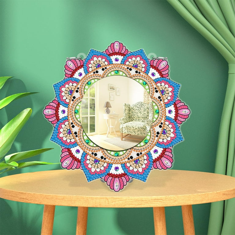 DIY Compact Mirror Art Craft Set Rhinestone Mirror for Adult and Kids Home  Decor