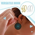 thumbnail image 4 of Langgg Cintre à Boucles d'Oreilles Style Moderne pour Femmes Portable Réutilisable Crochet d'Oreille Anti-Chute Accessoire de Bricolage Argent, 4 of 6