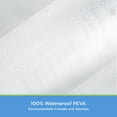 thumbnail image 6 of Kenney Eco Modern Clear Solid Print Medium Weight PEVA Shower Liner, 70" W x 78" H, 6 of 6