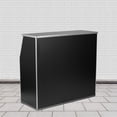thumbnail image 2 of Bowery Hill Contemporary 4' Laminate Foldable Bar In Black Finish, 2 of 7