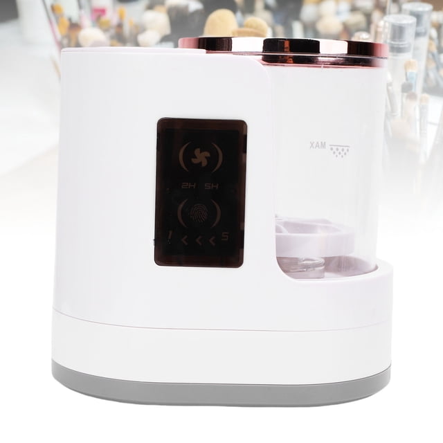 Limpiador Eléctrico De Brochas De Maquillaje, Limpiador Y Secador Automático De Brochas De Maquillaje Con Cuerpo Transparente Y Diseño Separable, Para Uso Doméstico