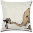 thumbnail image 4 of Linen Shark Head Pattern Pillowcase Soft Pillowcase Sofa Home Car Office Decoration 45x45cm, 4 of 4