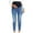 Light Blue, variant on Women's Jeans Maternity High Waist Denim Pants Ripped Straight Leg Jean Pants with Pockets Blue XL