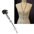 thumbnail image 2 of Milue Cross Star Necklace Punk Grunge Clavicle Chain Fashion Valentines Day Gifts, 2 of 9