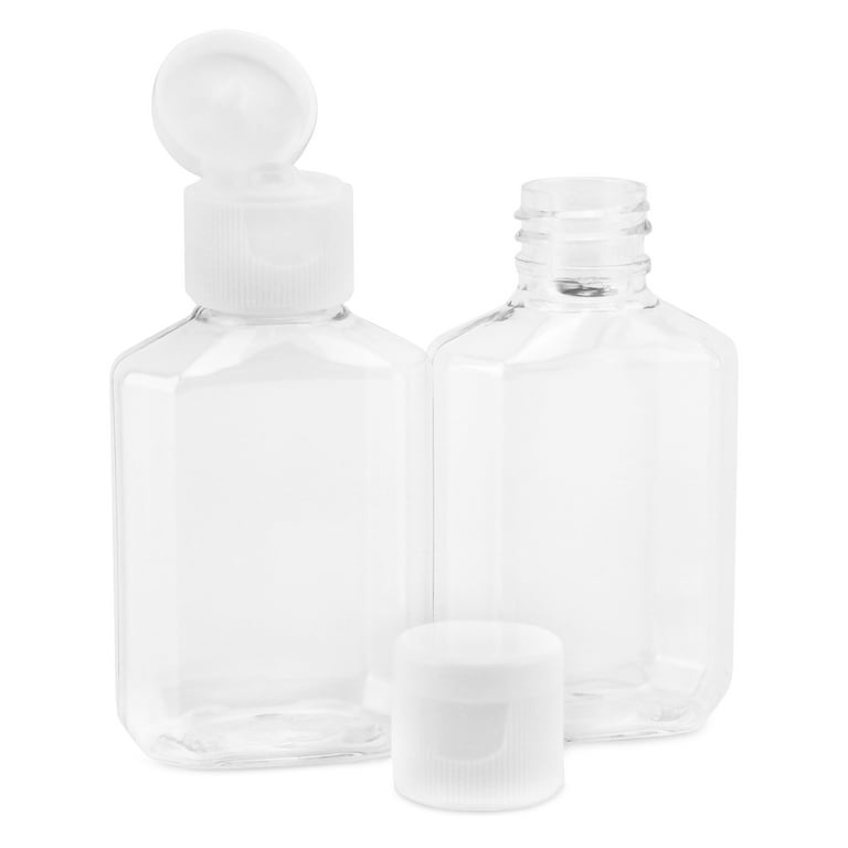 Bastex 2oz Clear Plastic Small Squeeze Bottles. Mini 2 Ounce Empty Squirt  Bottle with Twist top Caps. Great for Paint, Art, Craft, Liquids, Lotion