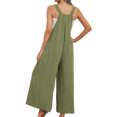thumbnail image 3 of Fantaslook Wide Leg Jumpsuits for Women Casual Overalls Summer Rompers Jumpers Loose Sleeveless Straps Outfits With Pockets, 3 of 7