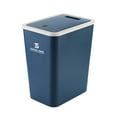 thumbnail image 3 of Kitchen Trash Can, Step-On Garbage Can with Lid, Tall Kitchen & Bathroom Trash Can, Small Office Waste Bin, Blue - Xuniizn, 3 of 8