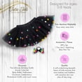 thumbnail image 6 of Tutu Joli Girls Black Pom Pom Tutu and Bow Hair Tie – 2 Pc Set - S, 6 of 8