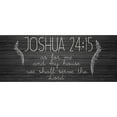 thumbnail image 3 of Kimberly, Allen 14x8 Black Modern Framed Museum Art Print Titled - Joshua 24 15, 3 of 5