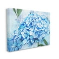 thumbnail image 3 of Blue Hydrangea Blossom Leaves Botanical & Floral Graphic Art Gallery Wrapped Canvas Print Wall Art, 3 of 7