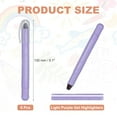 thumbnail image 2 of Light Purple Gel Highlighters, 6 Pack Gel High Lighters No Bleeds Highliters Pens Wax Crayon Neon Clear View Bright Marker Pen Twist Up Gel Stick Cute for Books Office Adults, 2 of 6