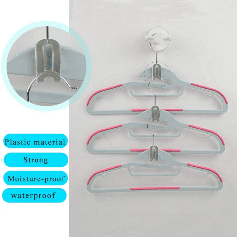 20pcs Clothes Hanger Connector Hooks, Plastic Cascade Hangers