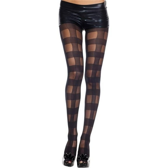 Music Legs Women's Checkered spandex pantyhose