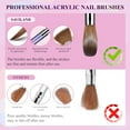 thumbnail image 6 of Saviland 4Pcs Acrylic Nail Brushes Set - Profession Nail Art Brush for Acrylic Application Nail Extension(SIZE:#10#12#14#16), 6 of 7