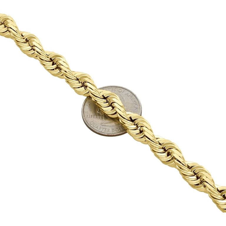 9mm gold rope chain deals