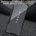 thumbnail image 6 of Xotic Tech Set Black Aluminum w/Keychain Key Card Holder Protector Compatible with Tesla Model 3, Y, S, X, 6 of 8