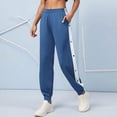 thumbnail image 4 of COMVALUE Women's Side Split Snap Button Joggers Tear-Away Warm Up Sweatpants Elastic Cinch Bottom Active Workout Pants 2026 (Navy, XL), 4 of 9